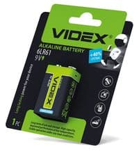 Крона лужна (6LR61), Videx Excellent!, 1 шт, 9V, Blister