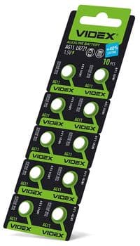 Батарейки AG11/LR721, Videx Excellent!, 10 шт, Blister