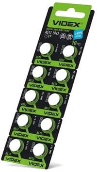 Батарейки AG12/LR43, Videx Excellent!, 10 шт, Blister