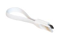 Кабель USB - micro USB 0.2 м Continent White, з магнітом, Shrink (DCU-1022WT/OEM)