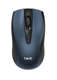 Миша бездротова Havit HV-MS858GT, Black/Blue, USB, 2.4GHz, 600/1200/1600 dpi, до 10 м, 2xAAA (6939119026721)