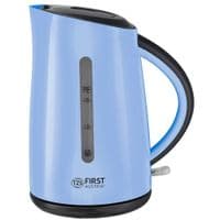 Электрочайник First FA-5417-5-BU, Blue, 2200W, 1.7 л, индикатор уровня воды, пластик