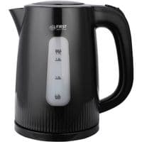 Электрочайник First FA-5417-7-BA, Black, 2200W, 1.7л, индикатор уровня воды, пластик