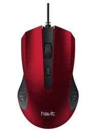 Миша Havit HV-MS752 Black/Red, Optical, USB, 800/1200 dpi