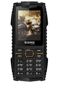 Мобільний телефон Sigma mobile X-treme AZ68 Black/Orange, 2 Sim, 2.4" (240x320) 1700mAh