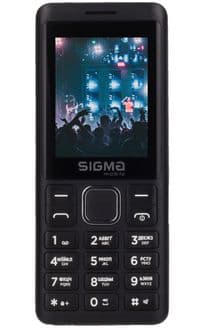 Мобільний телефон Sigma mobile X-style 25 Tone Black, 2 Mini-Sim, дисплей 2.4" колірний (240x320), моноблок, Spreadtrum MT6261, підтримка microSD (max 32Gb), FM, BT, Cam 0.3Mp, 2500mA