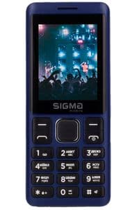 Мобільний телефон Sigma mobile X-style 25 Tone Blue, 2 Mini-Sim, дисплей 2.4" колірний (240x320), моноблок, Spreadtrum MT6261, підтримка microSD (max 32Gb), FM, BT, Cam 0.3Mp, 2500mA