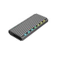 Внешний карман M.2 Gembird, Black, USB 3.1, формат M.2 шириной 22 мм: 2230, 2242, 2262, 2280, SATA и NVMe; поддержка ключей M-, B-, M+B, алюминиевый корпус (EE2280-U3C-03)