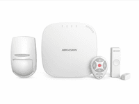 Комплект охранной системы Hikvision DS-PWA32-NKG, White, беспроводная панель управления DS-PWA32-HG x 1, датчик DS-PD2-P10P-W x 1, датчик DS-PD1-MC-WWS x 1, 1 x монтажный кронштейн, 1 x настенный монтажный кронштейн, DS-PKFE-5 x 1