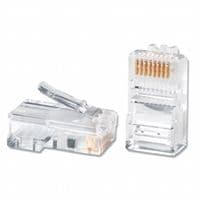 Конектор RJ45, UTP, 100шт, Clear, Cat. 5e, Patron (CONNECT-RJ-455CAT-В)