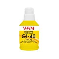 Чорнило WWM Canon G5040/G6040/G7040, GM2040/GM4040, Yellow, 190 мл, водорозчинне (G40Y)
