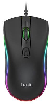 Миша Havit HV-MS72 Black, Optical, USB, 1200 dpi (6939119027360)