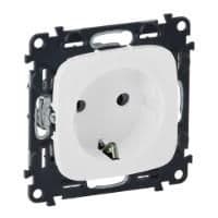 Розетка Valena ALLURE Schuko 16А 250В со шторками, автоматические клеммы Белый