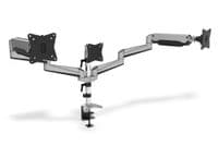 Крепление DIGITUS Triple Monitor Clamp, 15-27", с наклоном, поворотом