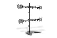 Крепление DIGITUS Quad Monitor Stand/Clamp, 15-27", с наклоном, поворотом