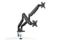 Крепление DIGITUS Dual Monitor Clamp gas spring, 15-32", с наклоном, поворотом