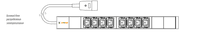 Блок PDU, вилка IEC 320 C20, 3m, розетки 20x C13, 4x C19, 16A IP-BA-C20C34C916