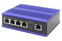 Комутатор DIGITUS Industrial 4 Port Fast Ethernet PoE Switch, Unmanaged, 1 Uplink