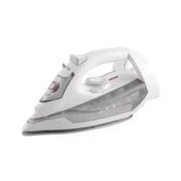 Праска First FA-5618-7-GR, White/Beige, 2200W, з парою, функція захисту від накипу, керамічна підошва, регульована подача пари, вертикальне відпарювання