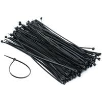 Стяжки для кабелю, 100мм х 2,5мм, 100шт, Black, Patron (PLA-2.5-100-BL)