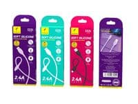 Кабель SkyDolphin S22L Soft Silicone USB - Lightning 1м, Violet (USB-000600)