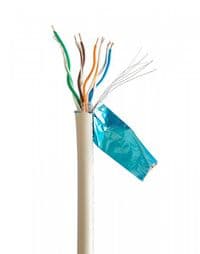 CAT5e, багатожильний, алюміній під міддю (CCA з AWG24), екранована фольгою, 100 м