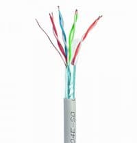 CAT5e, одножильна, алюміній під міддю (CCA з AWG24), фольгою екранована, 100 м