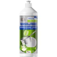 Засіб для ручного миття посуду Wash&Free зелене яблуко та екстракт едельвейсу 1000 г (4260637723086)
