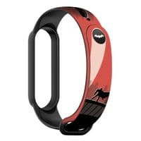 Ремінець до фітнесу браслета Armorstandart Superhero для Xiaomi Mi Band 7/6/5 Bat siluet Black (ARM59264)