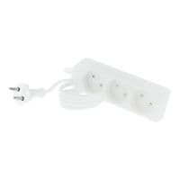 Фильтр сетевой 5.0 м Tecro TSC-3-5, White, 10 А, 3 розетки, сечение кабеля: 2х1 мм