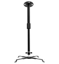 Кріплення для проектора Walfix PB-15B Black, навантаження до 12 кг, обертання на 360°, нахил 30°, відступ від стелі 400-650 мм