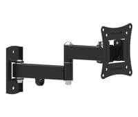 Настінне кріплення LCD/Plasma TV 14-29" Walfix R-273B Black, VESA 100x100, до 15 кг, поворот на 180°, нахил від -15° до +5°, відступ від стіни 50-280 мм