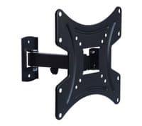 Настінне кріплення LCD/Plasma TV 15-42" Walfix R-333B чорний, до 25 кг, VESA: 200x200 мм, нахил: -15º ~ +5º, поворот: до 180 град, відступ від стіни: 59-185 мм