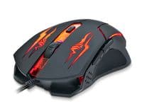 Миша REAL-EL RM-520 Gaming, Black, USB, оптична, 800/1200/1600/2400 dpi, 5 кнопок, 1,5 м, LED підсвічування