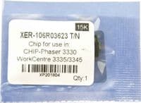 Чіп для Xerox 106R03623, Black, Phaser 3330, WorkCentre 3335/3345, 15000 копій, Foshan (CHIP-XPH3330X-FSH)