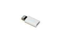Перехідник micro USB - Lightning Continent White (ADP-1001WT)