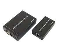 Активный удлинитель VGA сигнала до 300m по кручению пари Cat5e/6e, 1080P, Black (YT-AEC VGA1080P-300m)
