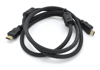 Кабель HDMI - HDMI 1.5 м Ritar PL-HD348 HDMI-HDMI Ultra HD 4K, 1080P, v1.4, OD-7.3 мм, с фильтром, Black, коннектор Gold (YT-HDMI(M)/(M)V1.4- 1.5m)