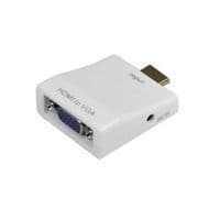 Переходник HDMI M -> VGA F (с аудио интерфейсом) белый RTL