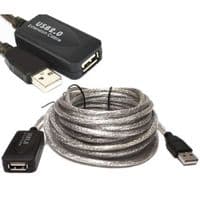 Кабель USB AM-AF (продовжувач), 10.0 м, активний, RTL