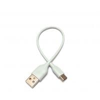 Кабель Power Bank USB AM - USB3.1 Type-C 2.4А 20см, білий