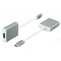 Переходник USB3.1 Type-C --> HDMI (F), серебристый