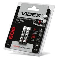 Акумулятор VIDEX HR03/AAA 600mAh Blister/2pcs