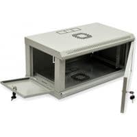 Шафа навісна 19", 4U, 600x350x284 мм (Ш*Г*В), економ, акрилове скло, сіра