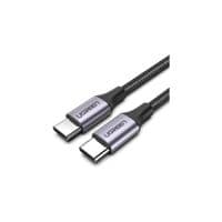 Кабель USB 2.0 Type-C M-M, 2 м, (18W) Чорний, Round Cable Nickel Plating Aluminum Shell US261 UGREEN