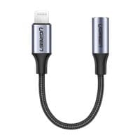 Переходник UGREEN Lightning to 3.5 mm 10cm Headphone Jack Adapter Model US211