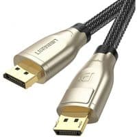 Кабель DP 1.4 Male to Male 2м Round Cable Zinc Alloy Shell UGREEN DP112 Чорний