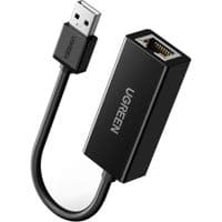 Перехідник USB 2.0 --> Ethernet RJ45 10/100 Mb CR110 UGREEN Чорний