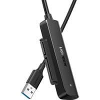 Переходник USB 3.0 Type-A --> SATA III (F), черный, CM321 UGREEN