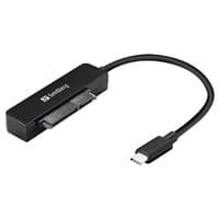Перехідник USB 3.1 Type-C Gen.2 --> SATA III (F), чорний Sandberg